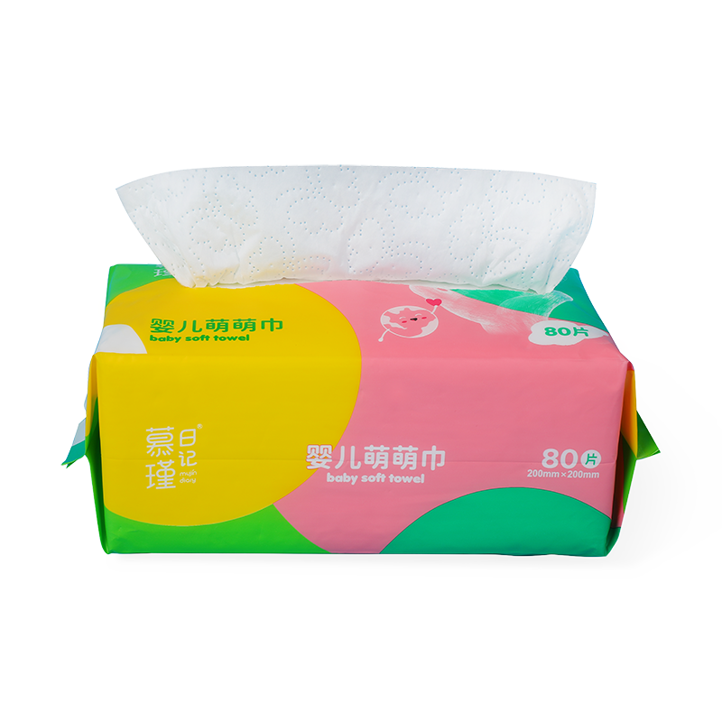 Супермягкие сухие салфетки Gentle Care MPM, двухслойные мягкие салфетки для детей